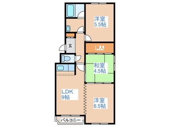 間取図 シャト－和田