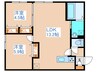 ラピスブラオN27 2LDKの間取り