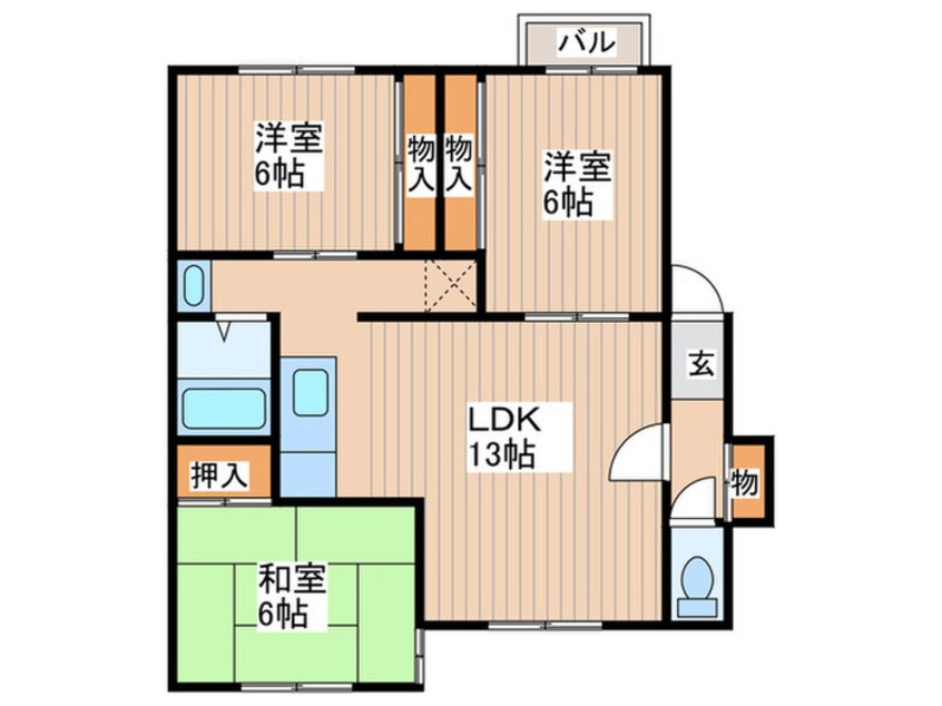 間取図 第３サンコ－マンション