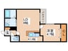 ホクエイヒルズ 1LDKの間取り