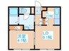 ホープ北21 1LDKの間取り