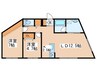 CASA ROSSA南円山 2LDKの間取り
