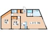 CASA ROSSA南円山 2LDKの間取り