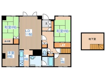 間取図 ストーンヒルズ宮の沢