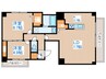 S-RESIDENCE大通公園admirio 2LDKの間取り