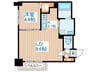 S-RESIDENCE大通公園admirio 1LDKの間取り