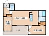 ブランシャール桑園STATION 2LDKの間取り