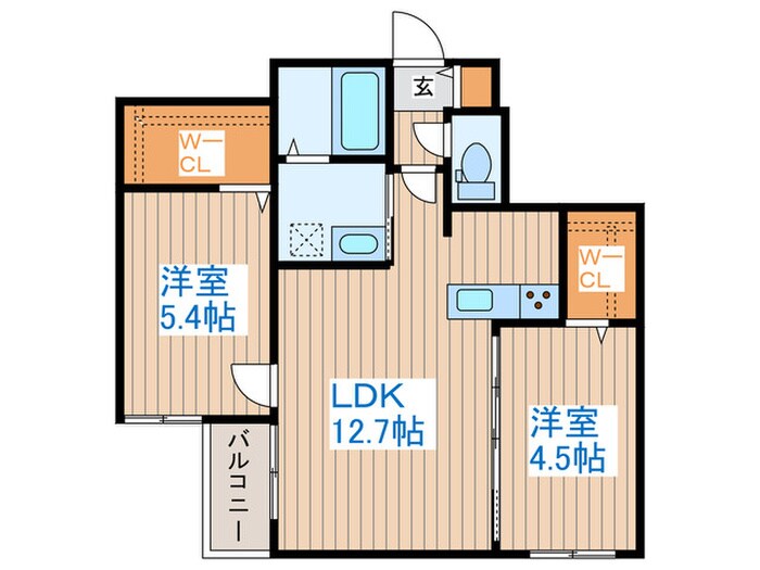 間取り図 ブランシャール桑園STATION
