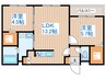 ブランシャール桑園STATION 2LDKの間取り