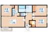 ボヌール手稲本町 3LDKの間取り