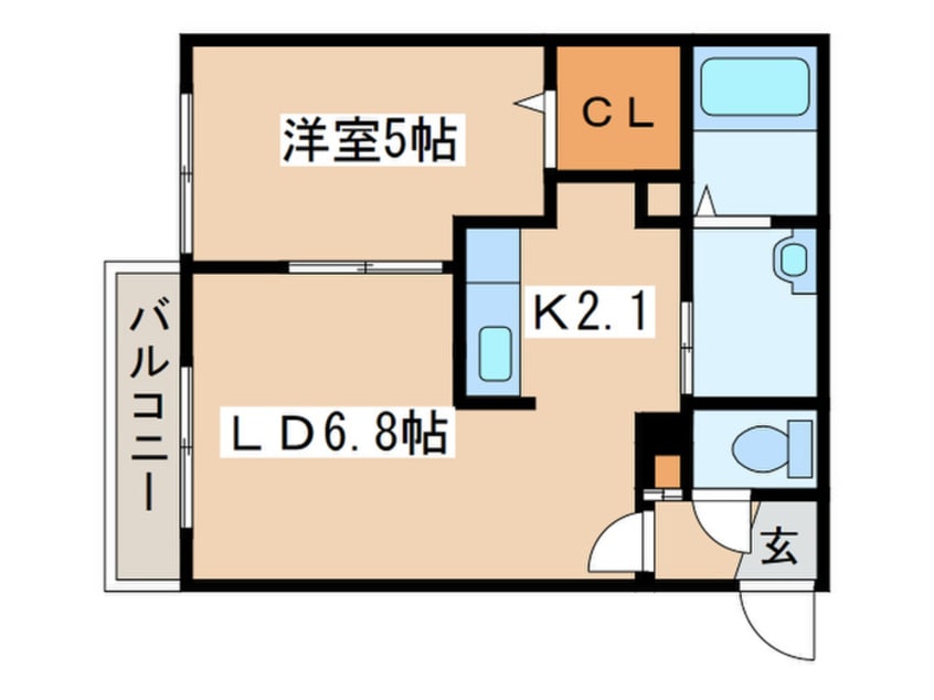 間取図 ジェミニ麻生ａ