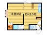 かもめハウス 1DKの間取り