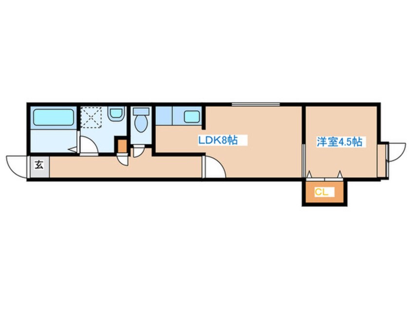 間取図 フリューブジョーヌⅢ
