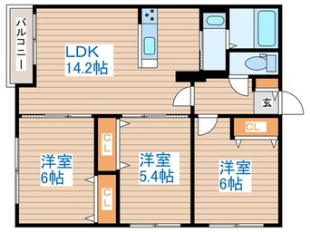 間取図 ZABO BLANC 12