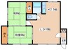 東栄ハウス 2LDKの間取り