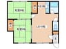 東栄ハウス 2LDKの間取り