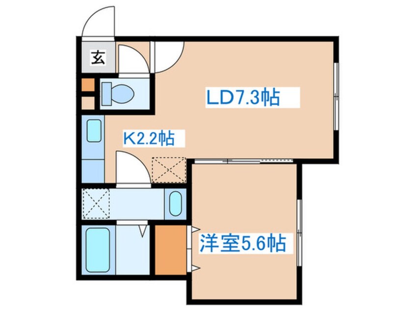 間取図 ＣＡＮＡＳＯＮ　ＨＩＬＬＳ