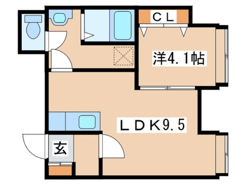 間取図 クレストコート南平岸