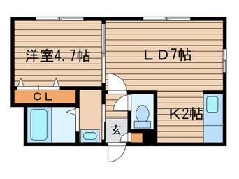 間取図 アズライトＮ１７