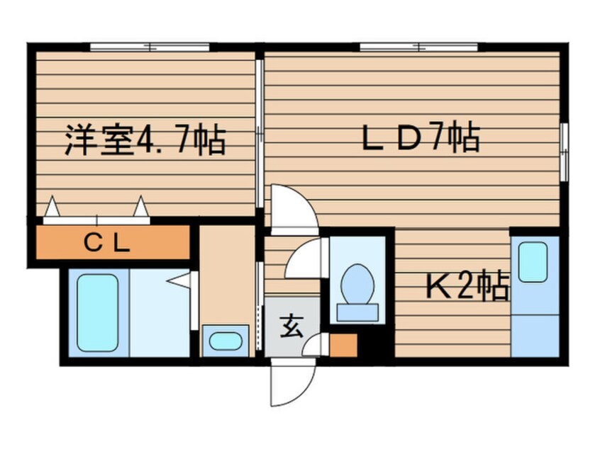 間取図 アズライトＮ１７
