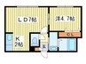 アズライトＮ１７ 1LDKの間取り