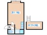 サイバーヴィラ 1Rの間取り