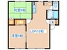 Excellence西野 2LDKの間取り