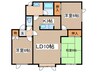 パ－クコ－トＢ 3LDKの間取り