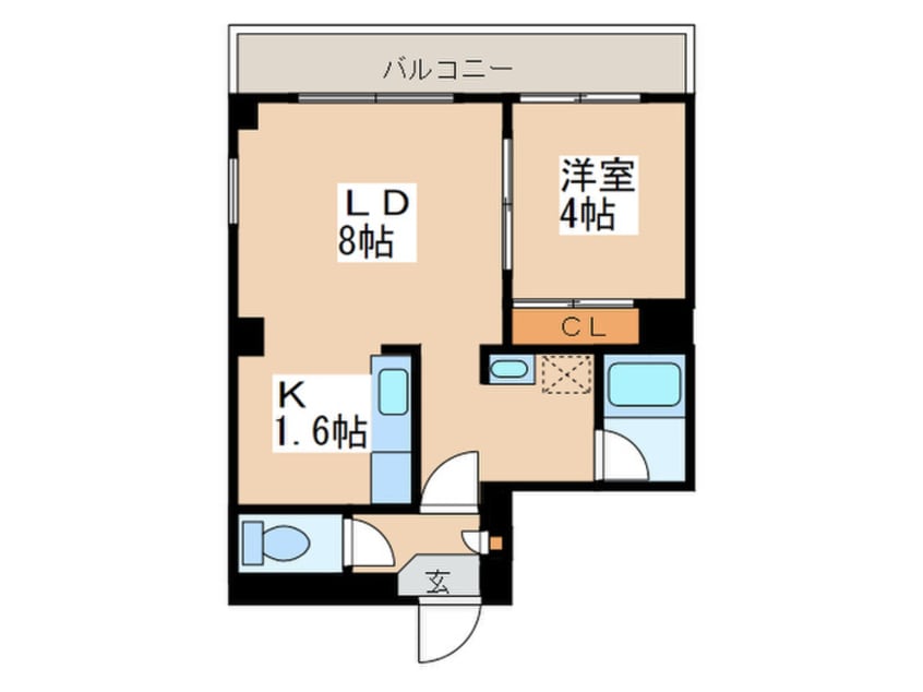 間取図 カサブランカ参番館