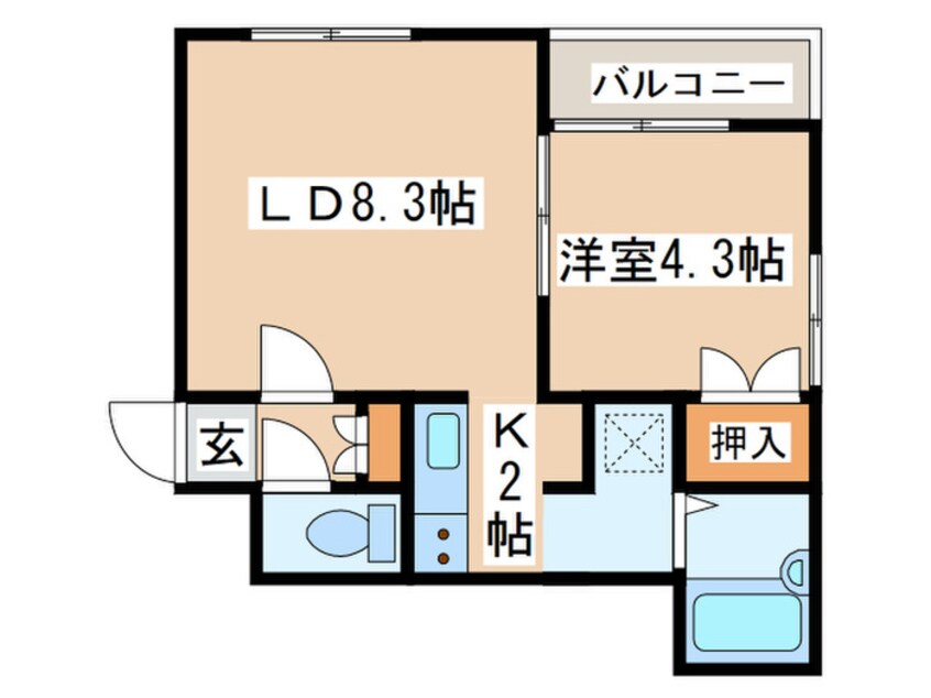 間取図 スカイパレス元町