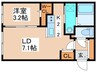 casaAT豊平公園3rd 1LDKの間取り