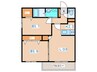 南円山６２１ 2LDKの間取り