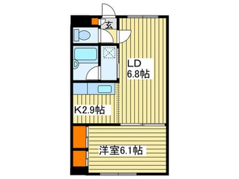 間取図 フロイデンス桑園