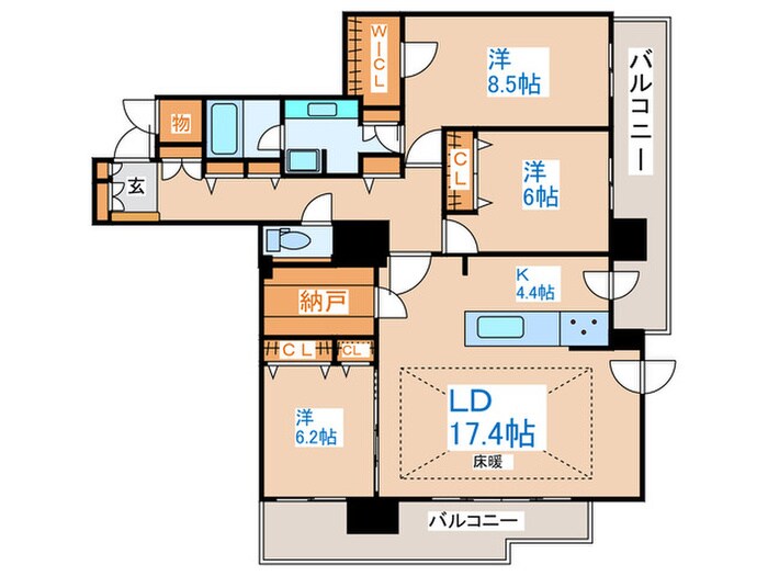 間取り図 プレミスト円山表参道