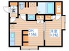 Ｖｉｌｌａ　Ｇａｒｄｅｎ３２ 1DKの間取り