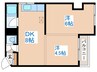 平岸クランハイツ 2DKの間取り