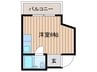 ヴァンクール北5条 1Rの間取り