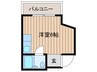 ヴァンクール北5条 1Rの間取り