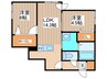 ラグランジュ東札幌 2LDKの間取り