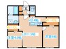 ラグランジュ東札幌 2LDKの間取り