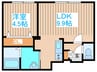 ラグランジュ東札幌 1LDKの間取り
