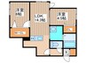 ラグランジュ東札幌 2LDKの間取り