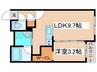 GLACIER東札幌 1LDKの間取り