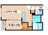 GLACIER東札幌 1LDKの間取り