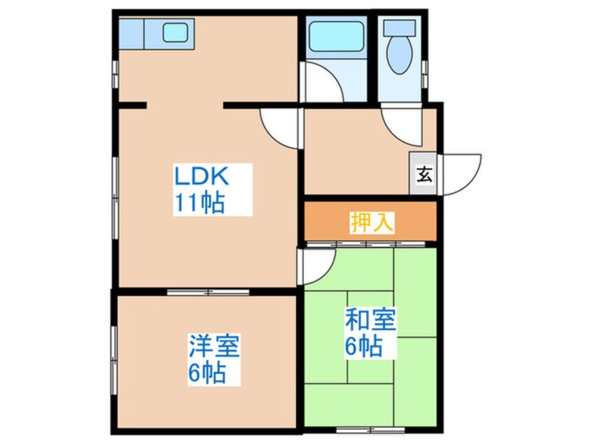 間取図 ｸﾞﾘｰﾝｺｰﾎﾟＣ