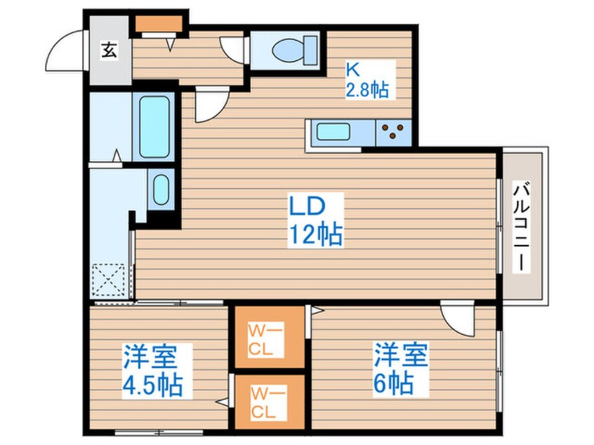 間取図 ブランシャールALAIN幌平橋