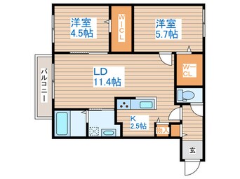 間取図 ブランシャールALAIN幌平橋