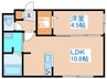 ブランシャールALAIN幌平橋 1LDKの間取り