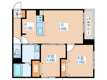 間取図 讃水閣