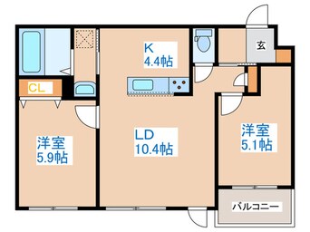間取図 porte-bonheur